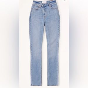 Abercrombie & Fitch Ultra High Rise 90s Slim Straight Jean